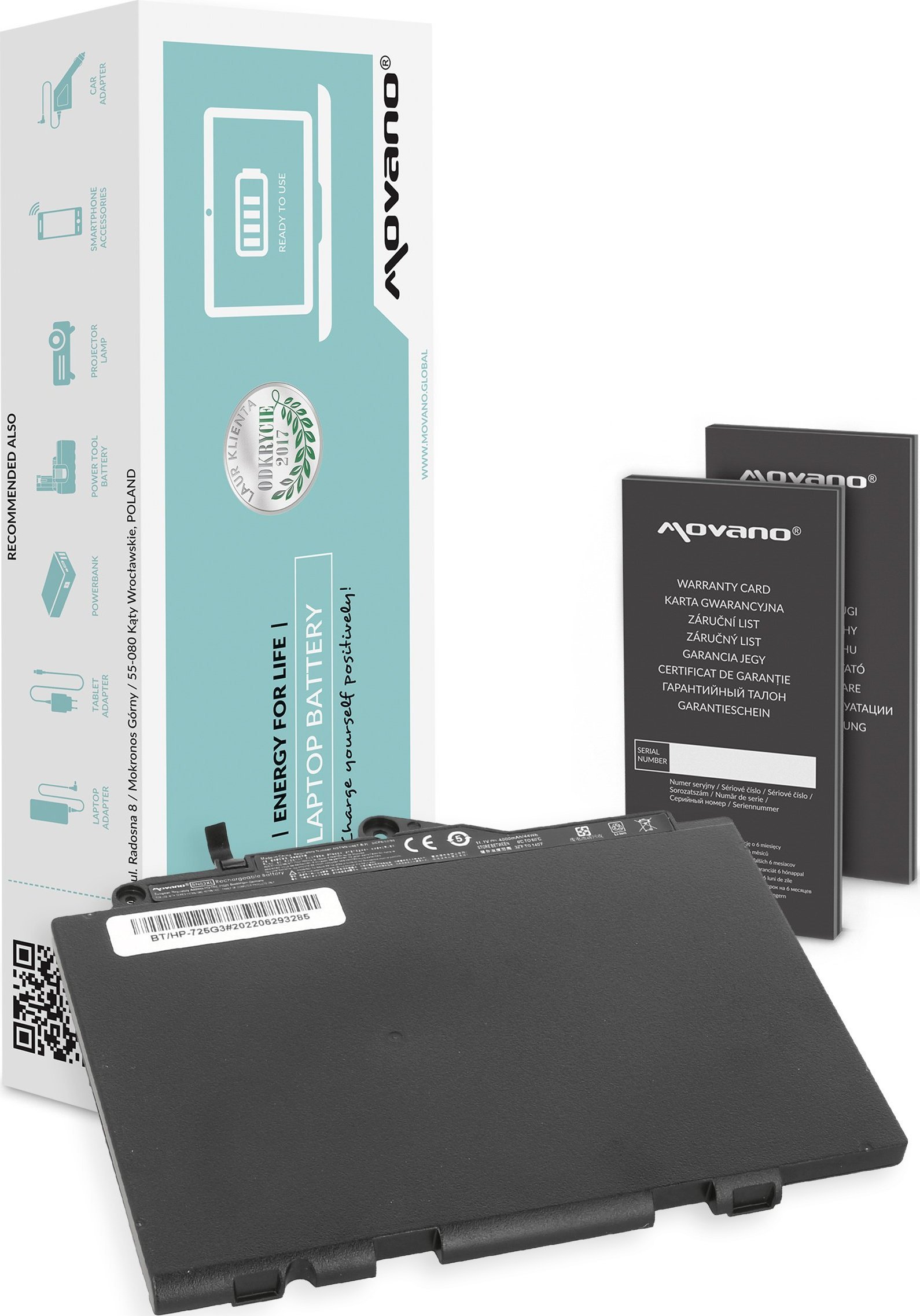 Movano Baterie SN03XL pro HP EliteBook 725 820 G3