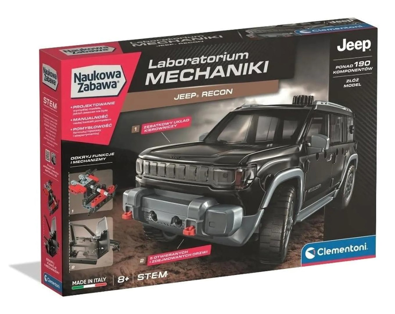 Clementoni Vědecká zábava – Mechanické laboratoře: Jeep Recon