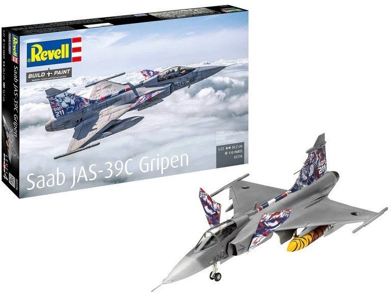 Revell Plastikový model letadla SAAB Jas 39C Gripen v měřítku 1/72