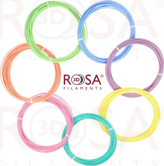 ROSA3D filament Rosa3D 3D PEN BOX PLA Pastel 7 barev x 10 m
