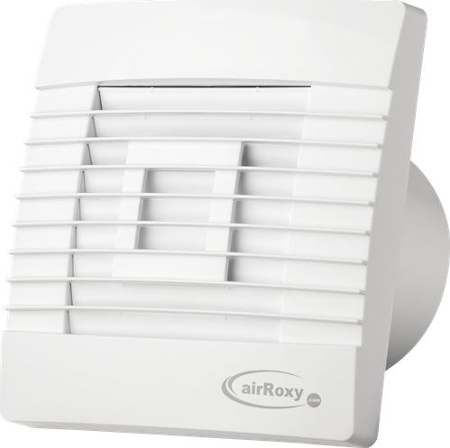 airRoxy Nástěnný ventilátor pRestige 120 ZG HS s vlhkoměrem a gravitační klapkou 01-033