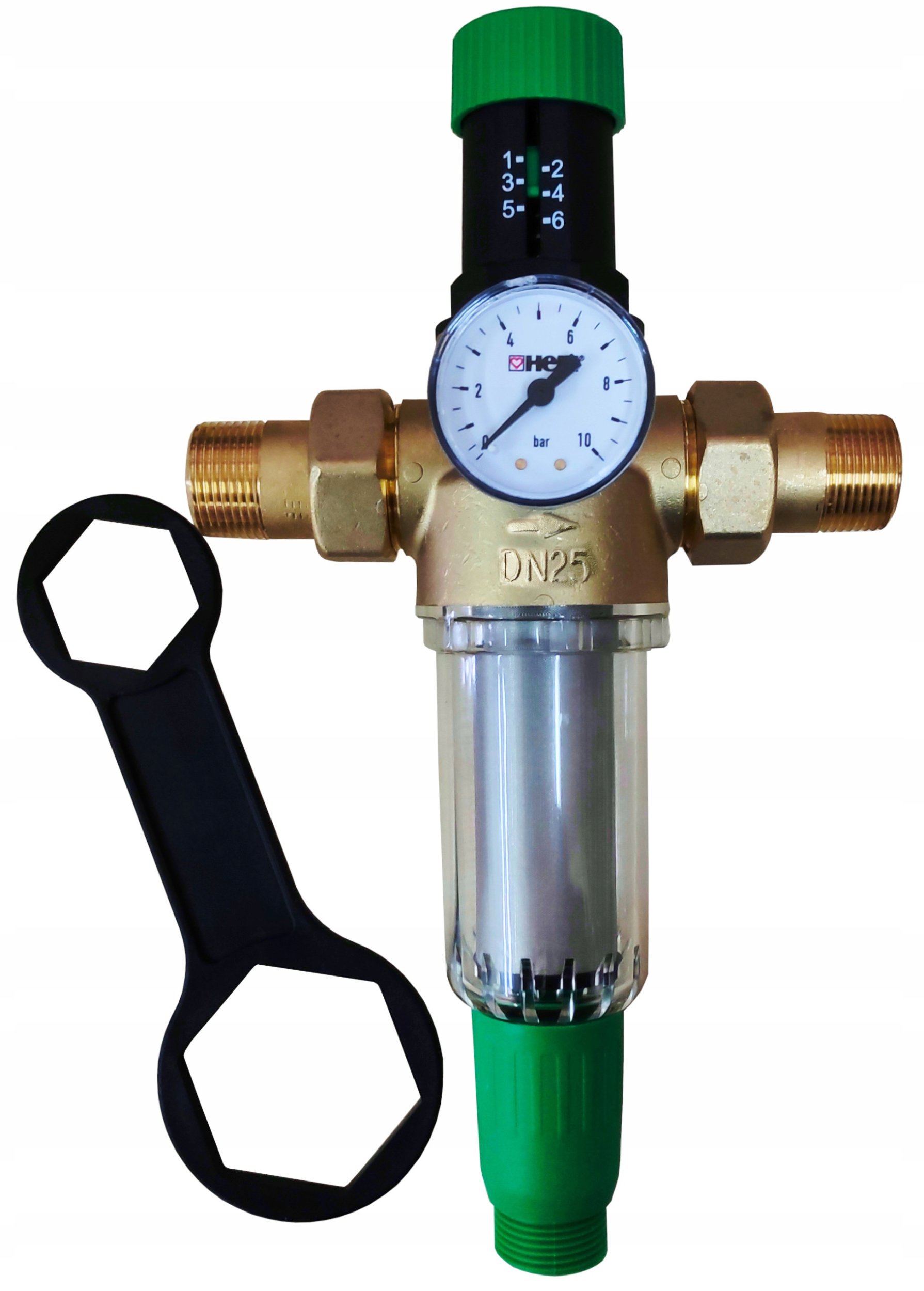 Herz Filtr studené vody s redukčním ventilem DN25