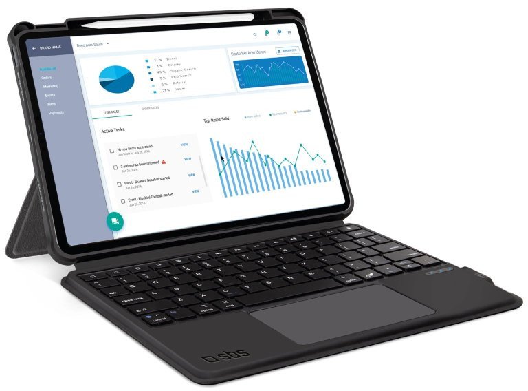 NoName Bezdrátová klávesnice SBS s krytem pro iPad Air 10.9 2020/Air 10.9 2022/Air 11 2024/Pro 11 2018/Pro 11 2022