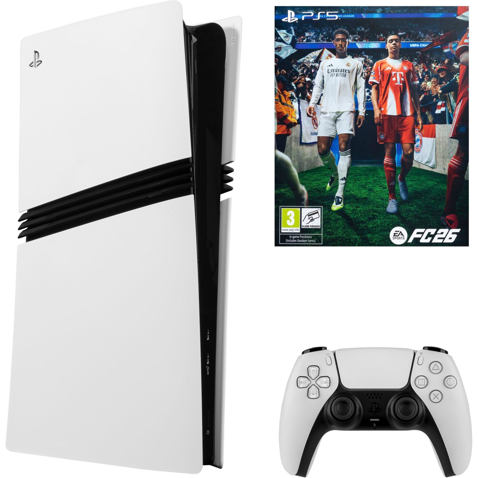 Sony PlayStation 5 Pro + EA Sports FC 26 Bundle 2 TB Wi-Fi Černá, Bílá