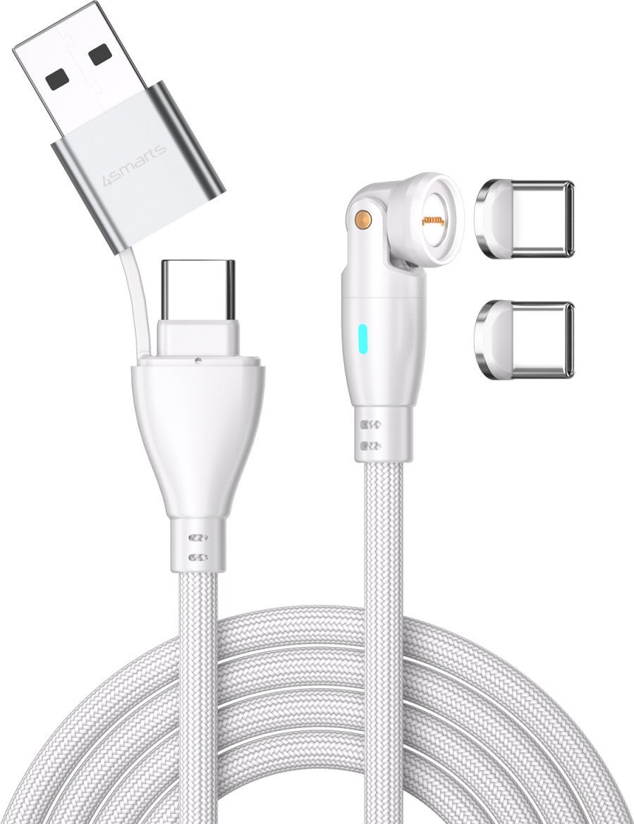 4smarts USB-C - USB-C kabel 1,8 m bílý (541236)