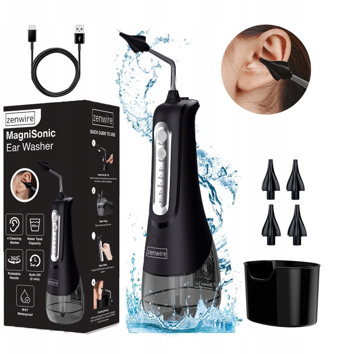 Zenwire Bezdrátový ušní irigátor E5