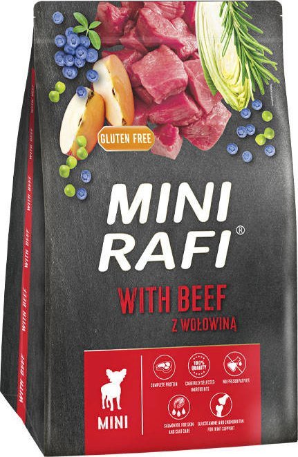 RAFI Mini with beef - suché krmivo pro psy - 3kg