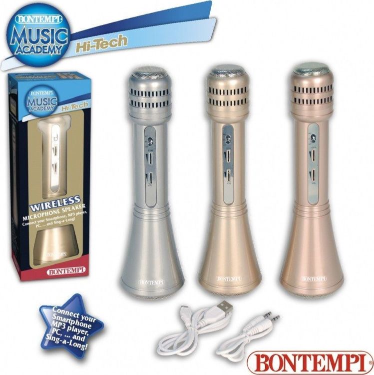 Bontempi Bezdrátový karaoke mikrofon Peterkin Star