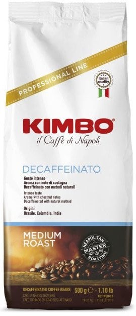 Kimbo Espresso Decaffeinato zrnková káva 500 g