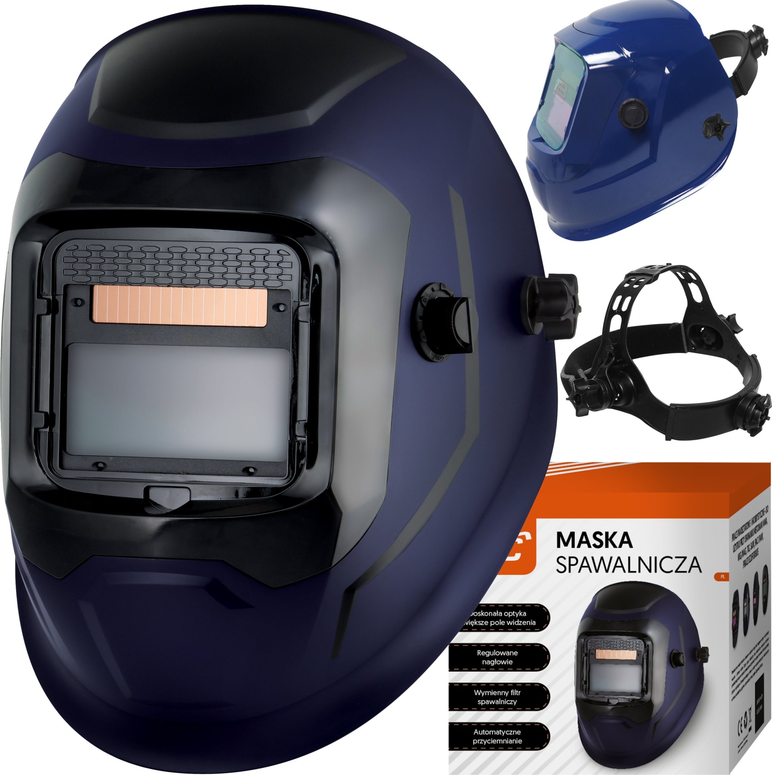 EasyTouch Svářečská maska PAX s automatickým zatemňováním a regulací filtru DIN 9-13 Solární/lithiová baterie CR2032