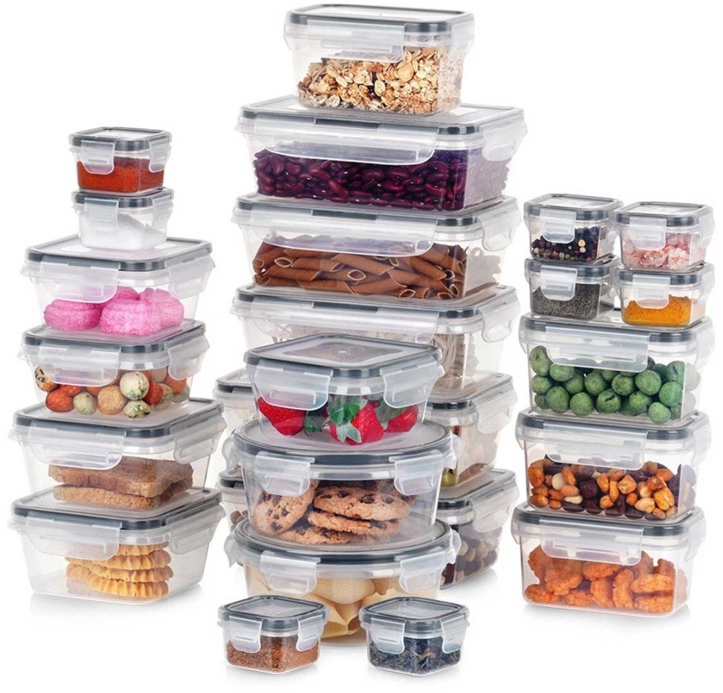 Vilde SADA 24 NÁDOBY NA POTRAVINY S VÍČKY A TĚSNĚNÍM 229159