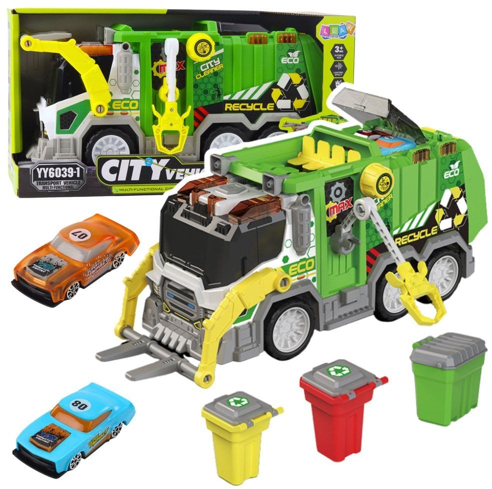 LeanToys Zvuky světel popelářského vozu pro městská vozidla EDUKAMP