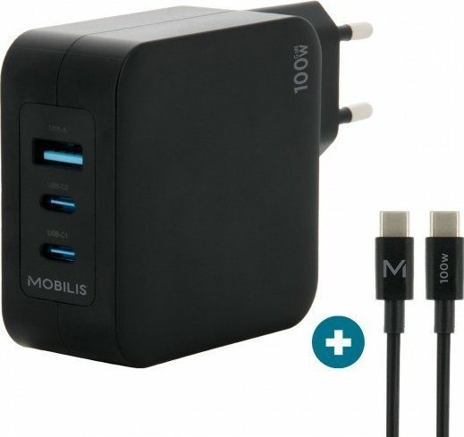 Mobilis Nabíječka do zásuvky - 100 W - 2 USB-C