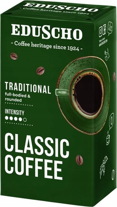 Eduscho Classic Traditional Mletá káva 500g Robusta Arabica Mletá káva