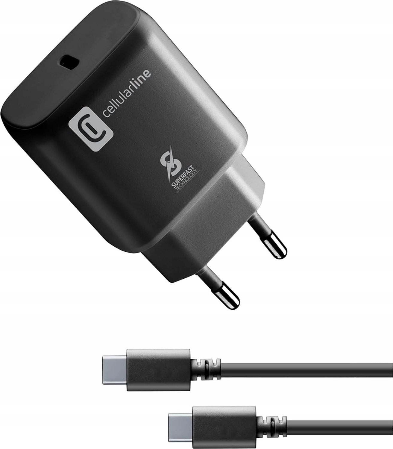 Cellular Line Nabíječka Cellularline USB-C SuperfastChargerKit 25W s kabelem pro Samsung