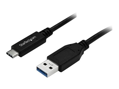 StarTech.com USB to USB C Cable - 1m / 3 ft - 5Gbps - USB A to USB C - USB Type C - USB Cable Male to Male - USB C to USB (USB315AC1M) - Kabel USB - USB (M) do 24 pin USB-C (M) - USB 3.0 - 1 m - cerná