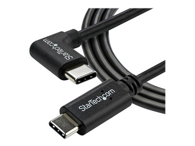 StarTech.com Right Angle USB-C Cable - 1m / 3 ft - Reversible - M/M - USB Type C Cable - USB-C Charge Cable - USB C to USB C Cable (USB2CC1MR) - USB kabel - 24 pin USB-C (M) rovné do 24 pin USB-C (M)