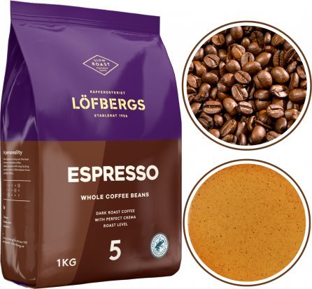 Lofbergs LOFBERGS Espresso - Kávová zrna 1kg