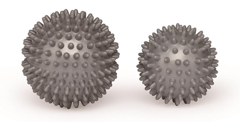 OUTLINER Masážní míčky šedé, 2 ks 9 cm; 7,5 cm