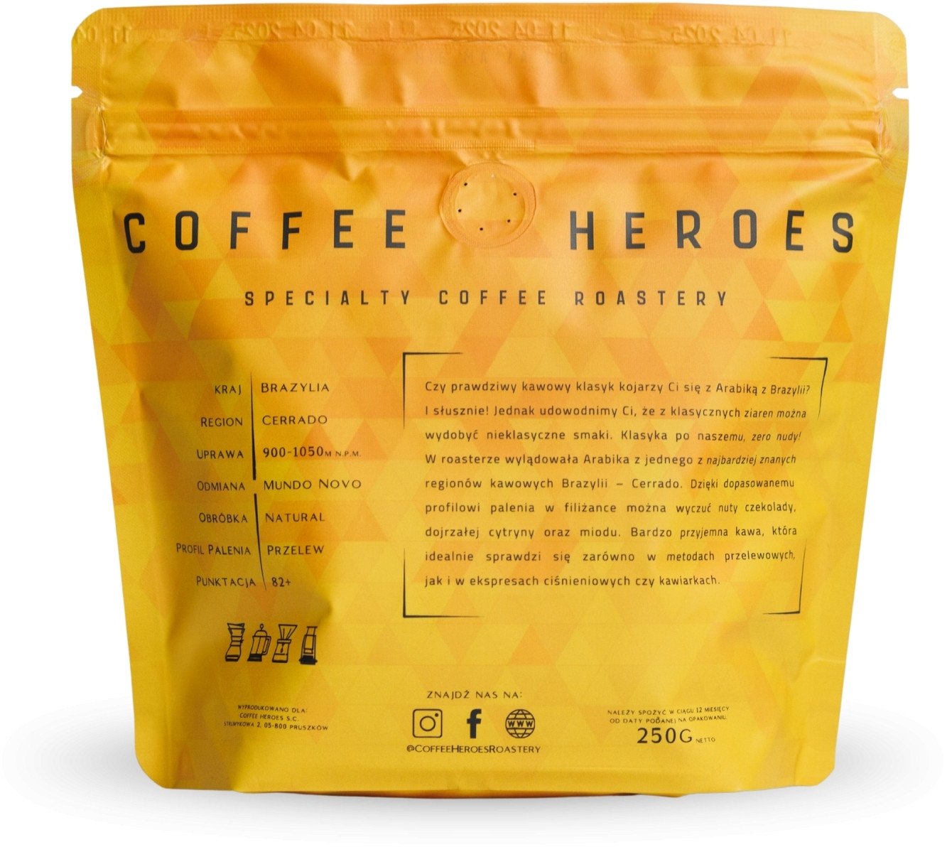 Story Coffee Roasters Filtrovaná káva Heroes Roastery Brazil Cerrado 250g