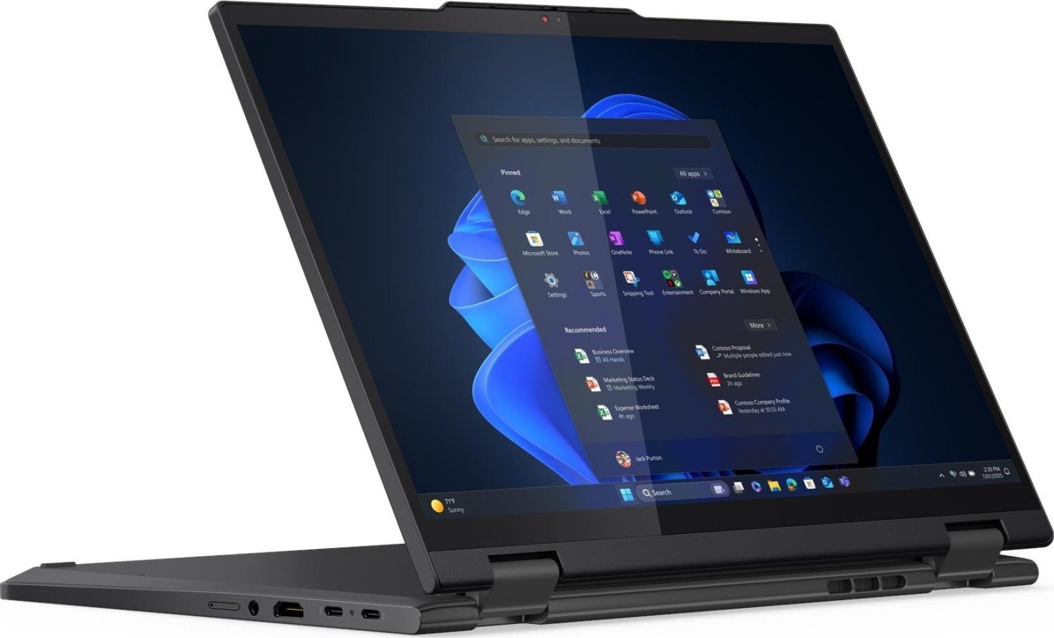 Lenovo Ultrabook ThinkPad T14s 2v1 G1 21R30040PB W11Pro ULT5 225U/16GB/512GB/INT/14.0 WUXGA/Dotykový displej/Černý/3 roky Premier Support + CO2 Offset
