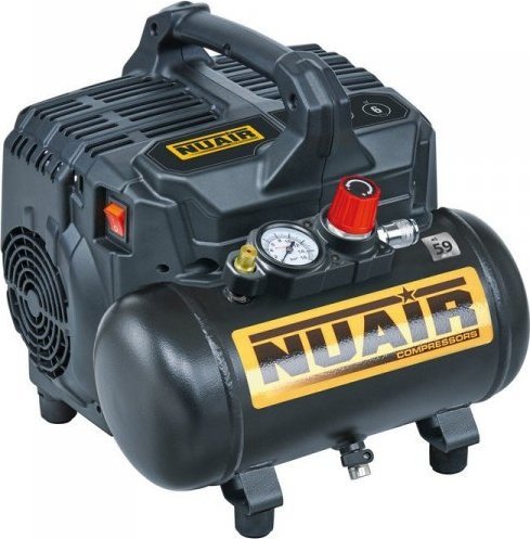 Nuair Kompresor BEZOLEJOVÝ KOMPRESOR 6L 8 BAR TICHÝ 59DB (1 KS)