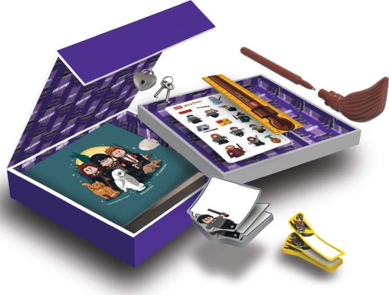 LEGO 53258 Harry Potter Psací sada - Deník, gelové pero, samolepky