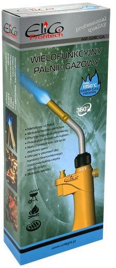 Elico PLYNOVÝ HOŘÁK MAPA PROF ŽLUTÝ VALVE AX1-028CGA CGA600