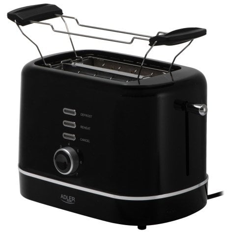 Adler Topinkovač s roštem na housky | 7 úrovní opékání | Funkce rozmrazování a ohřívání