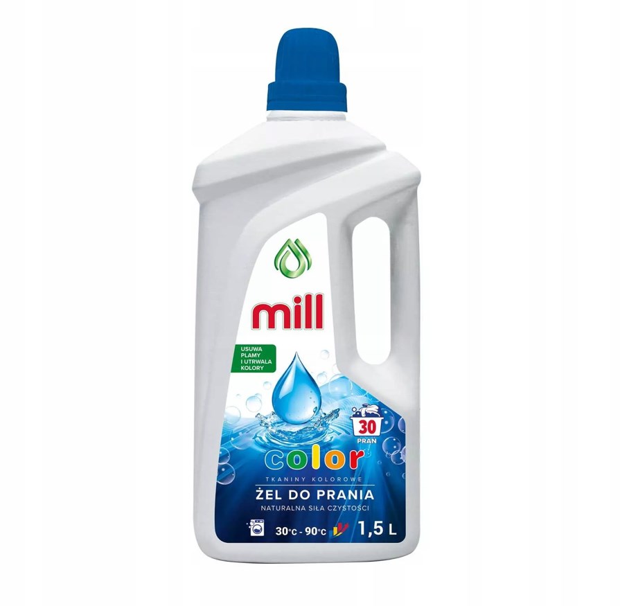 MILL Prací gel Kolor 1,5 l (hromadné balení 8 ks)