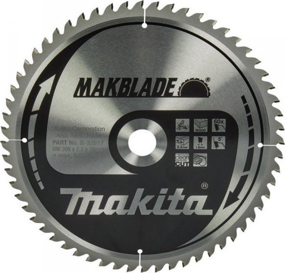 Makita slinutá pila na dřevo Makblade 305*30mm 60 zubů (1 KS)