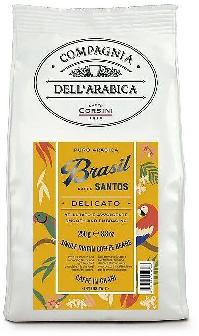 LoveCoffee Coffee Beans Coffee Beans Kompania Arabici Brazil Santos 250g