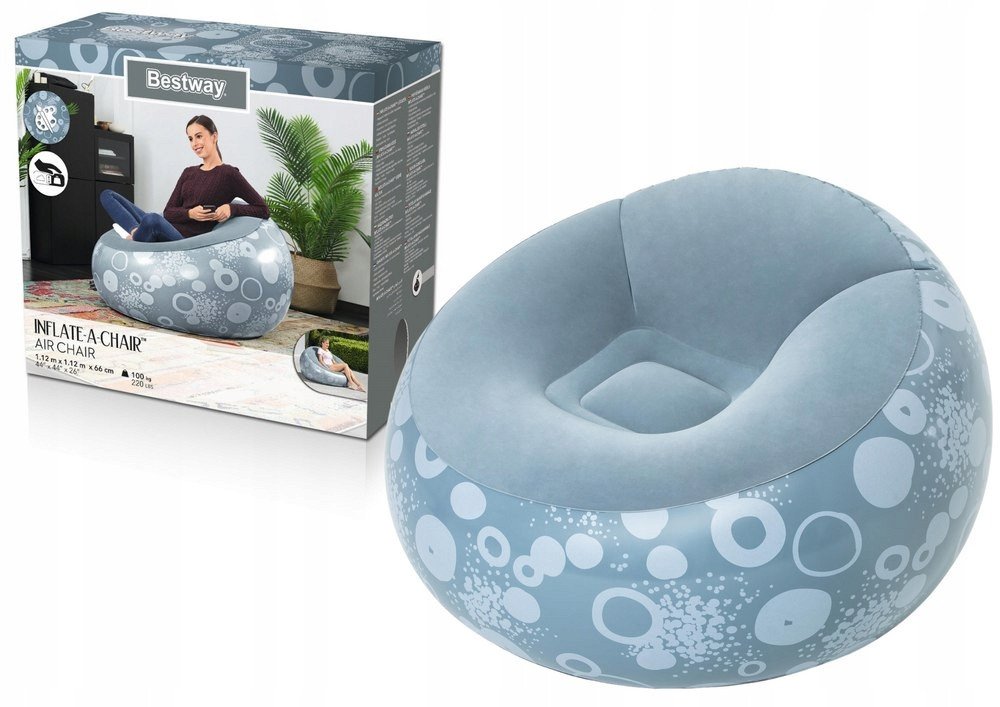 Bestway 75052 Modré nafukovací křeslo