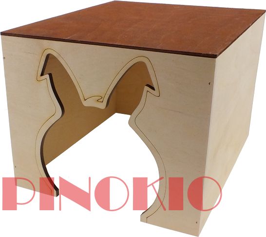 PINOKIO PINOCCHIO Malý králíkárenský domek s plochou střechou