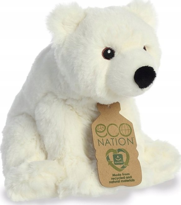 ECO NATION AURORA Plyšový lední medvěd Eco Nation, 24 cm