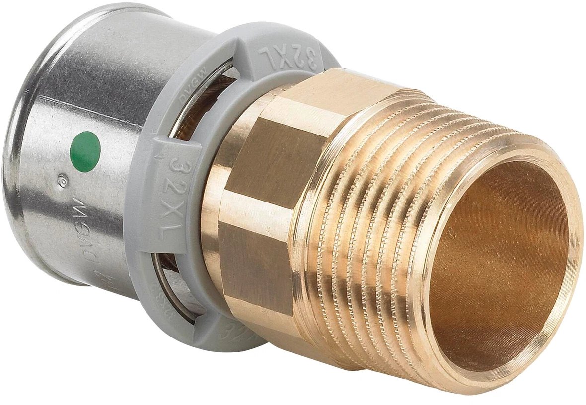 Viega Přechodová armatura 32 x 1 1/4 bronz / lesklá Trubková spojka