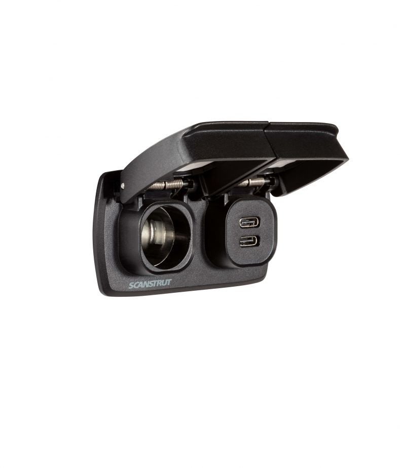 Scanstrut SC-MULTI-F1 2x USB-C nabíječka + 12V zásuvka pro zapalovač cigaret