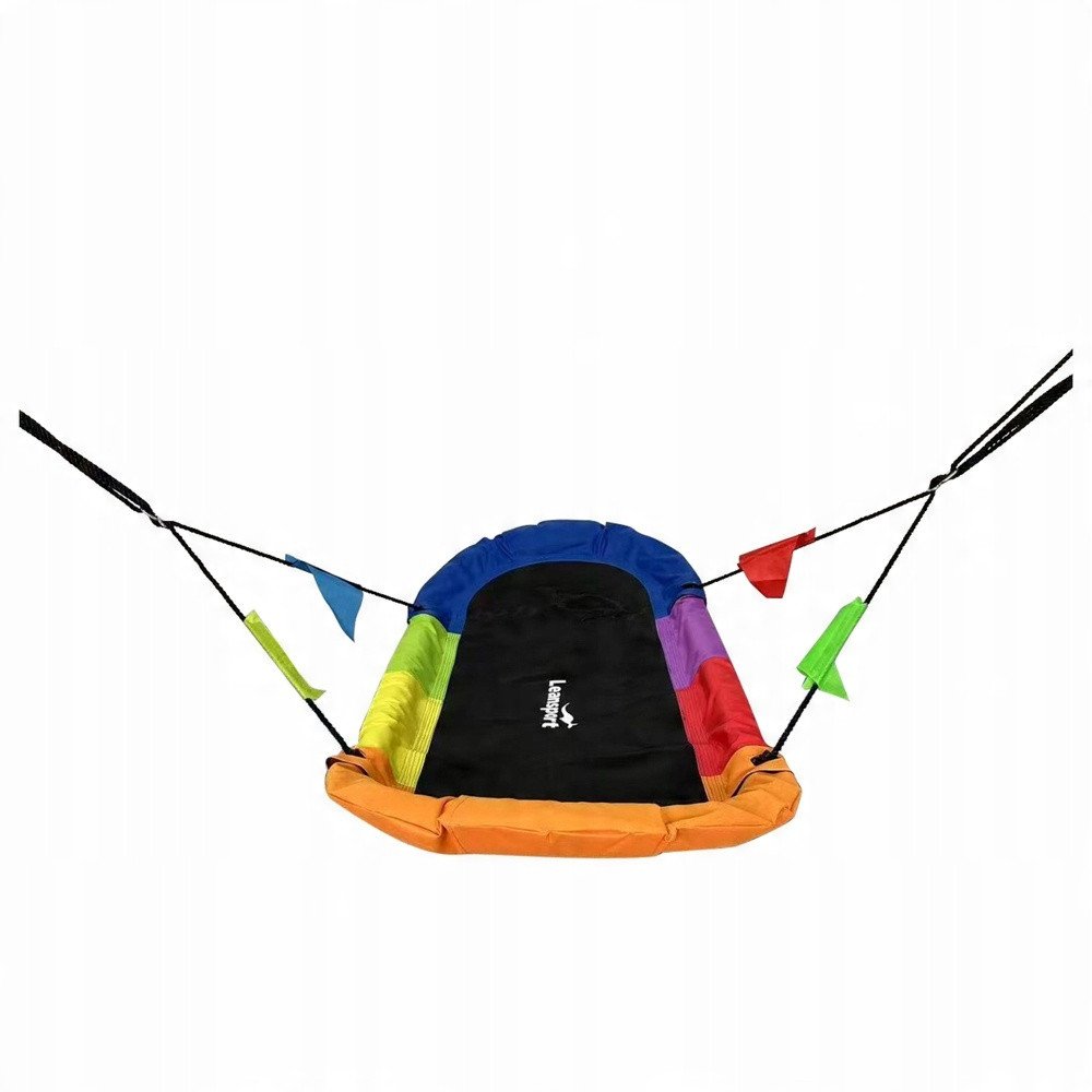 Lean Sport Obdélníková barevná zahradní houpačka Čapí hnízdo 167 x 75 cm