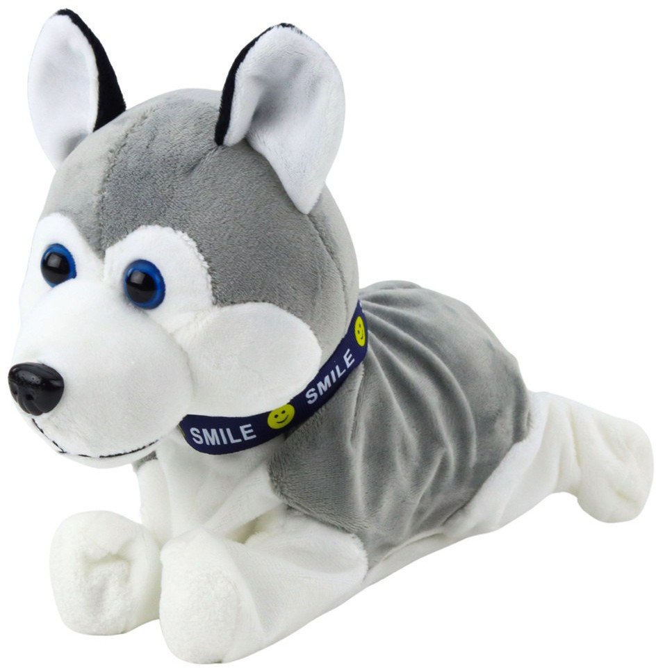 LeanToys Interaktivní plyšový pes Husky na baterie