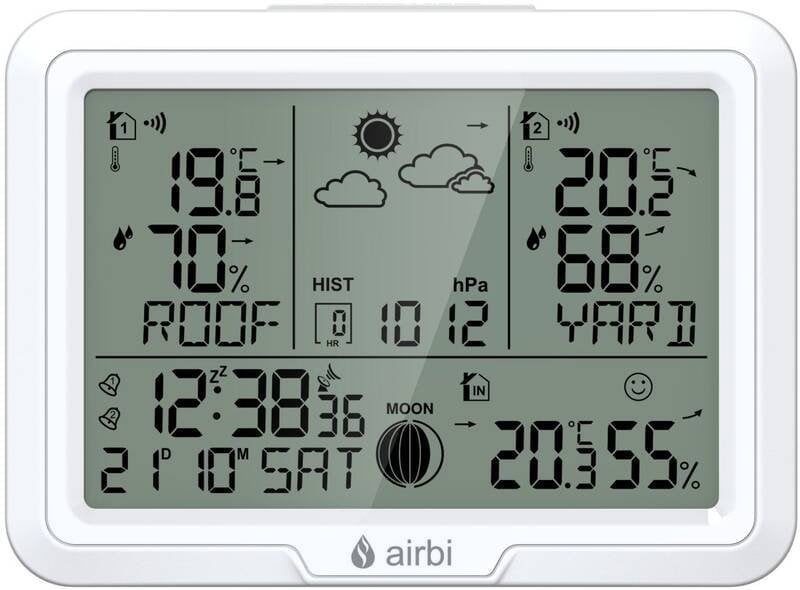 Airbi DUO - meteostanice se 2 bezdrátovými čidly