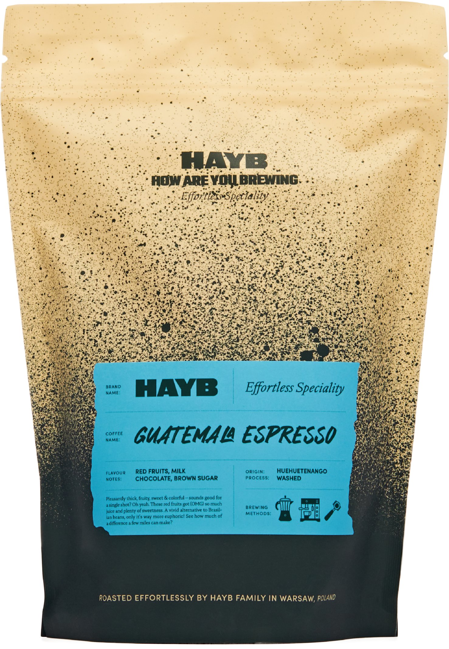 HAYB Guatemala Espresso káva zrnková 250 g
