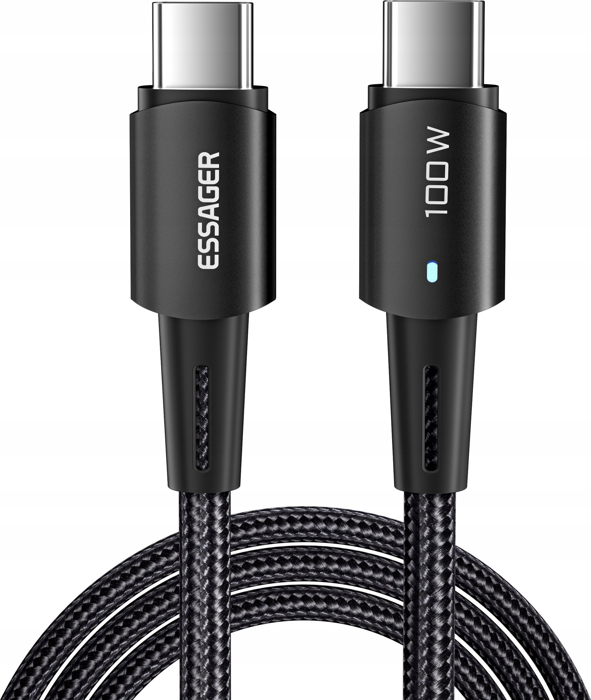 Kábel USB-C na USB-C 100W Essager 1 m (čierny)