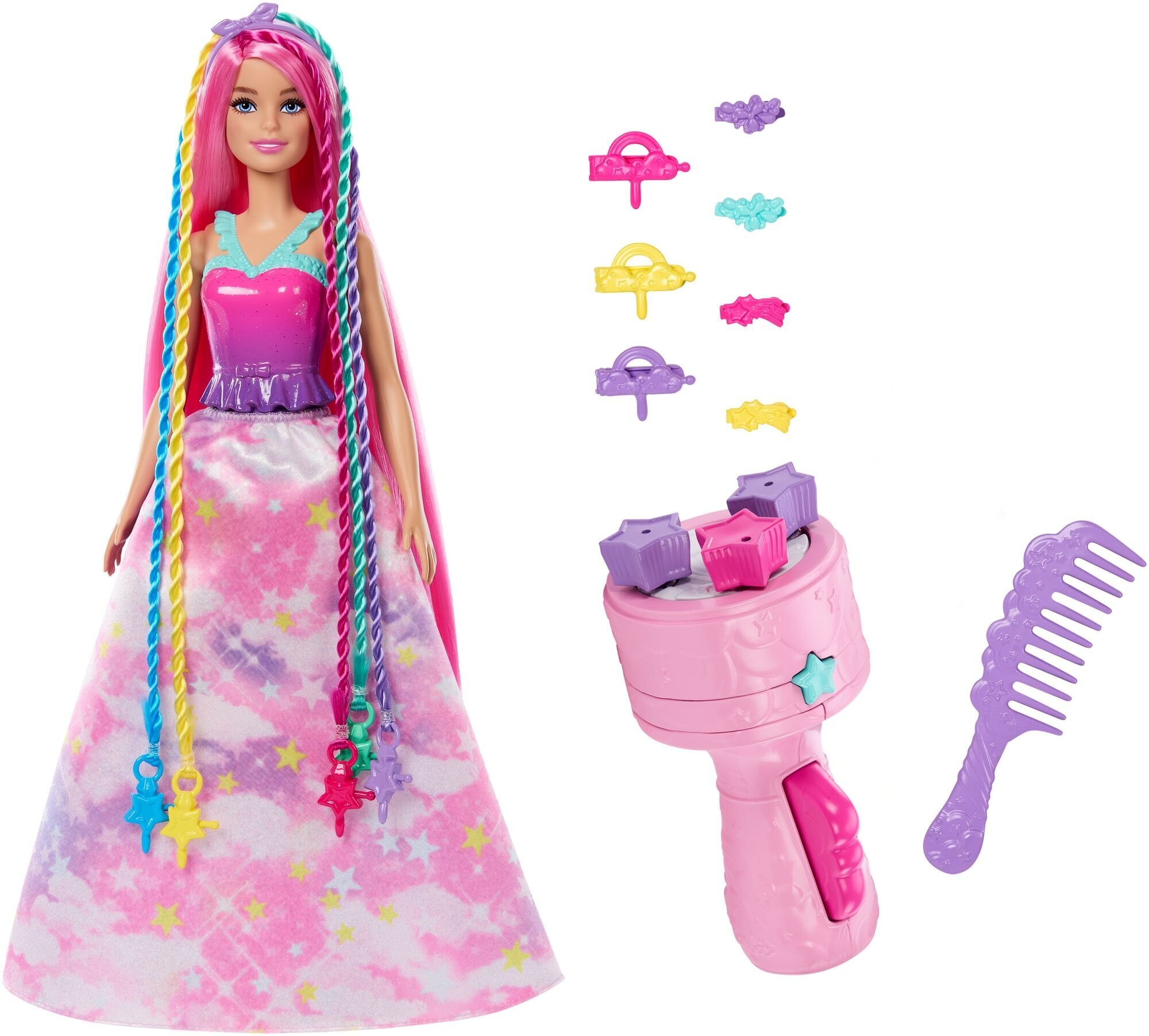 Panenka Barbie Mattel BRB PRINCESS CURLED HAIR JCW55 WB4