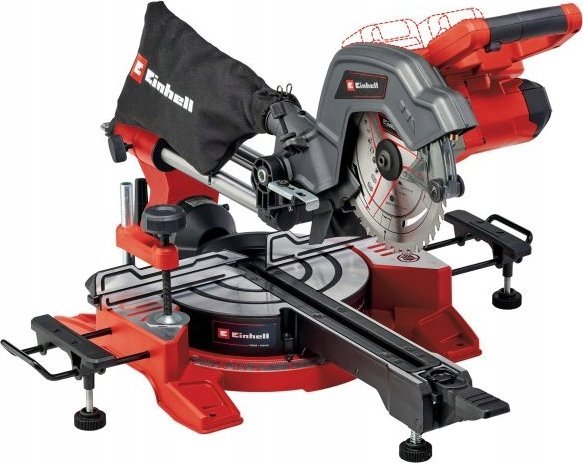 Einhell Akumulátorová pokosová pila TE-SM 36/8 L Li-Solo s tahovým mechanismem, 36 V (2x18 V) (červená, bez baterie a nabíječky)