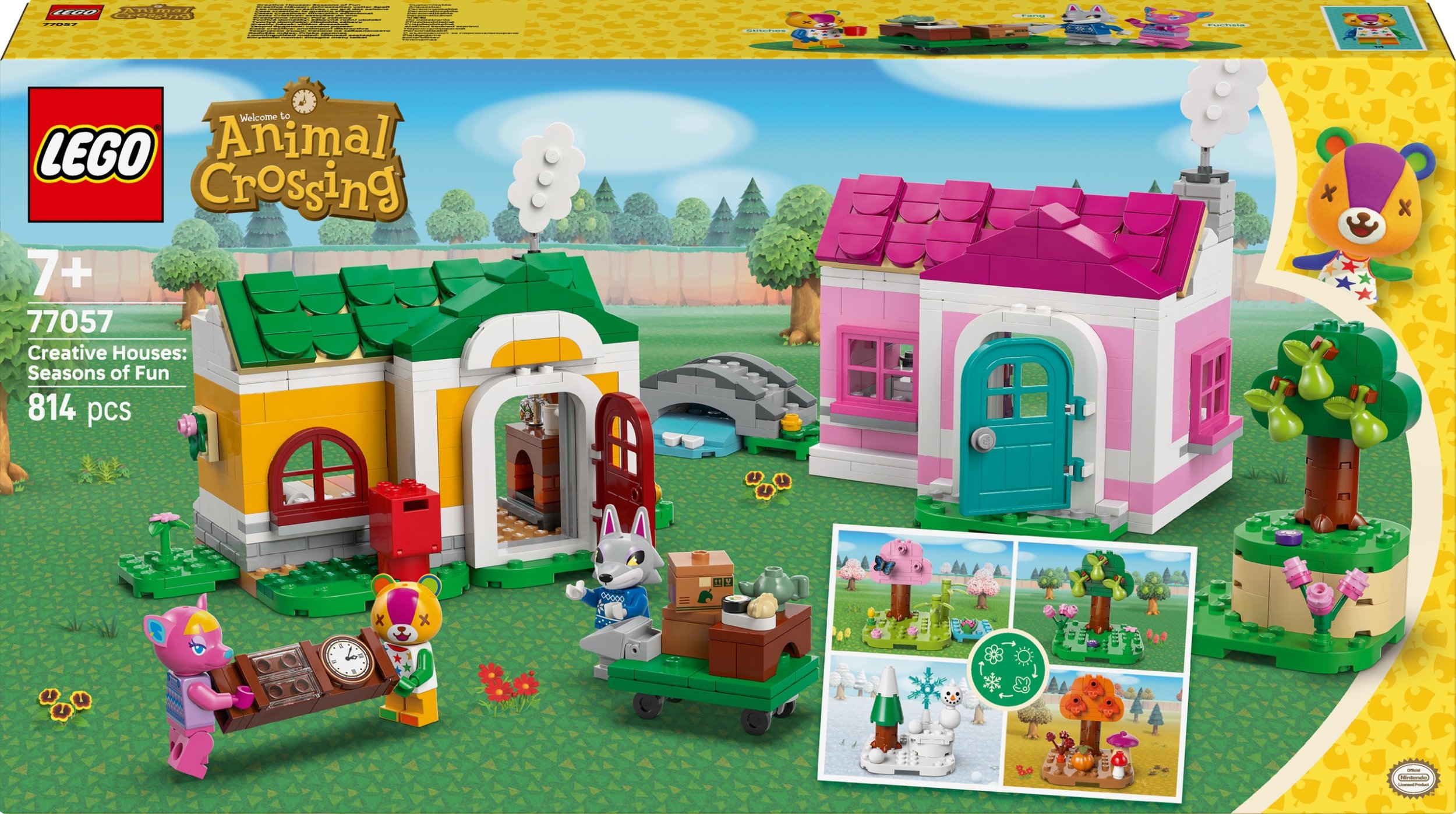 LEGO Klocki Animal Crossing 77057 Kreatywne domy: Pory zabawy