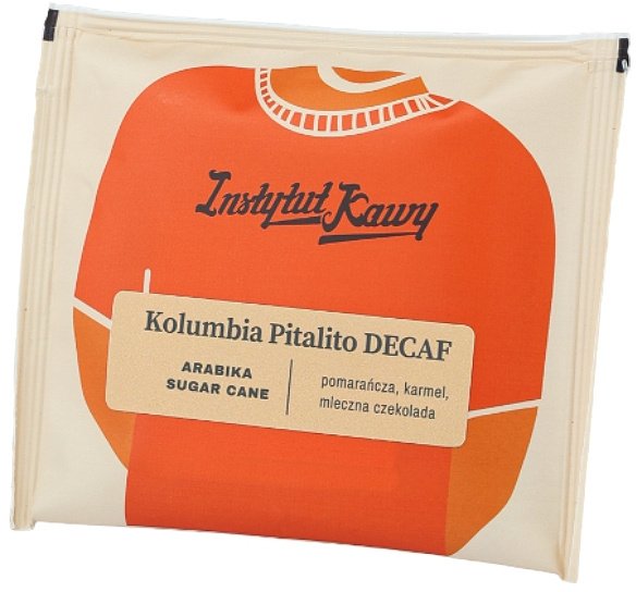 Instytut Kawy Mletá káva Institute Coffee Drip Bag Colombia Pitalito Decaf 5+1 bezkofeinová káva
