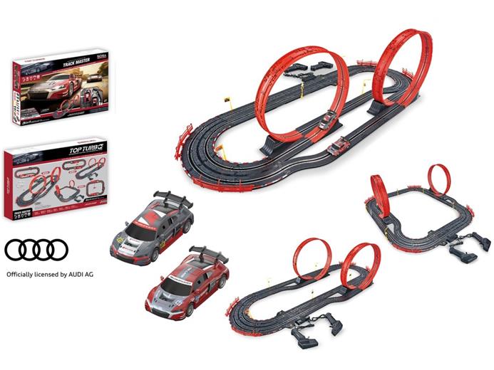 Hračka MaDe Autodráha s licení Audi, 560 cm, s USB napájecím kabelem