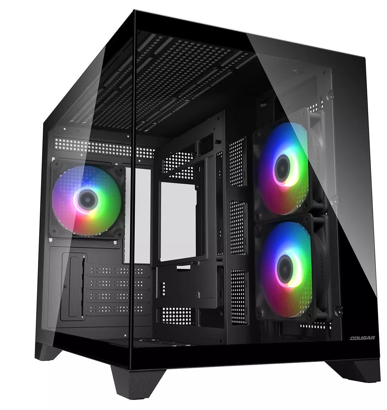 Cougar Miniaturní tower skříň CGR-2QA6B-RGB, černá