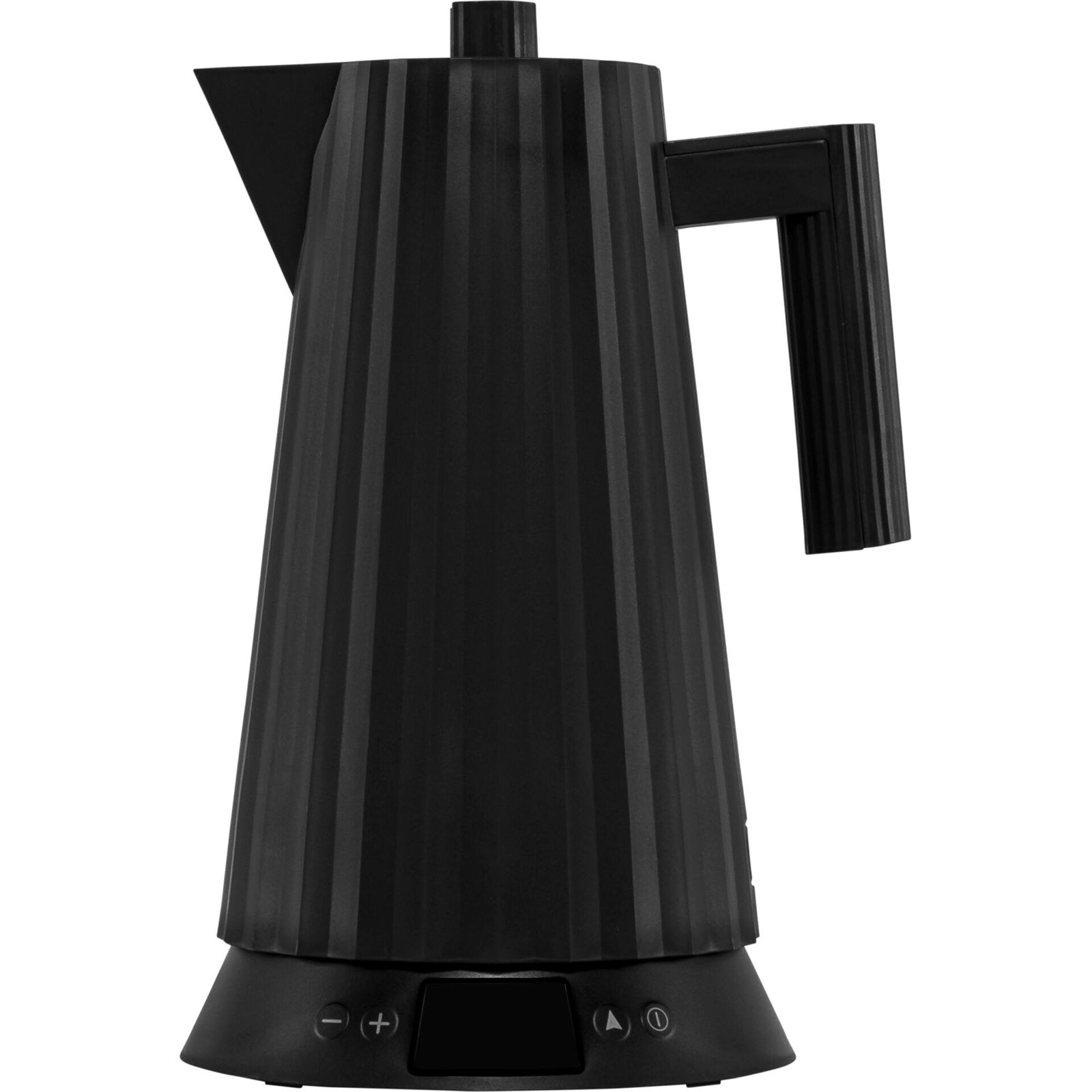 Alessi Plisse Wasserkocher schwarz mit Temperaturregelung
