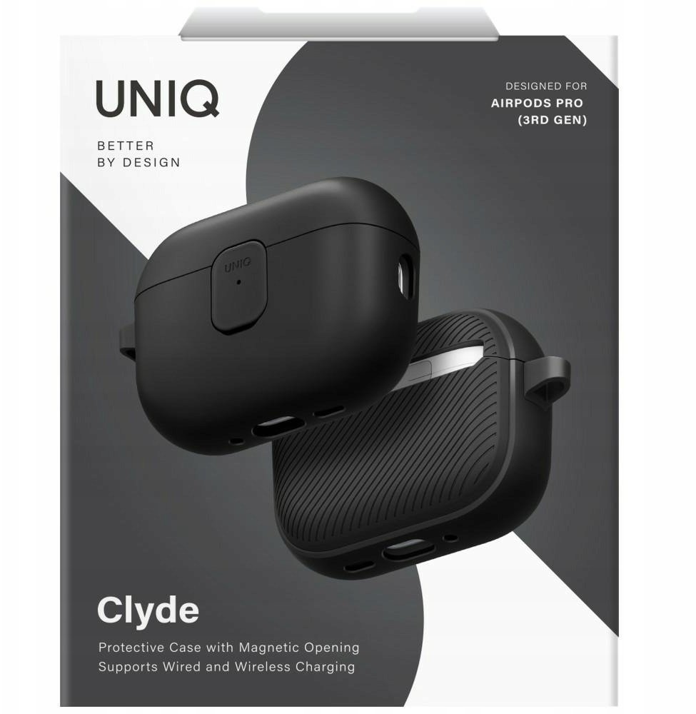 Uniq Clyde - Pouzdro na AirPods Pro 3 černé/šedé